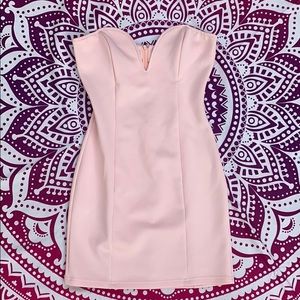 Pink Strapless Tobi Mini Dress